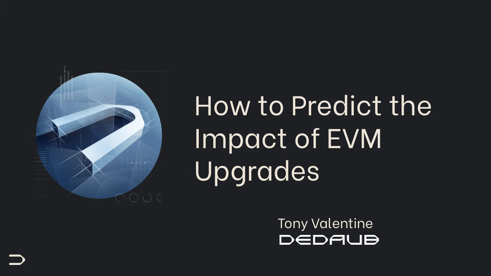 First slide of How to Predict the Impact of EVM Upgrades